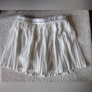 Calia NWT Women's White Pleated Tennis Skort Size Medium